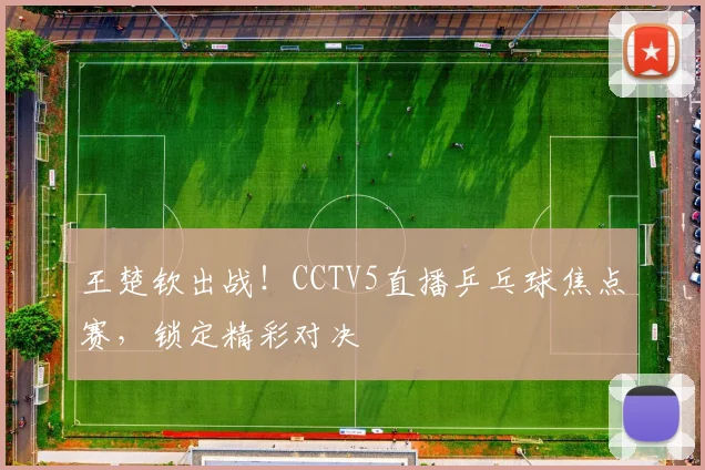 王楚钦出战！CCTV5直播乒乓球焦点赛，锁定精彩对决